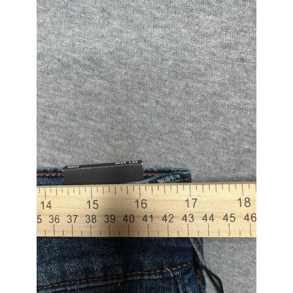 True‎ Religion Jeans Men's Rocco SN Flap Relaxed Skinny Size 34x32 NWT